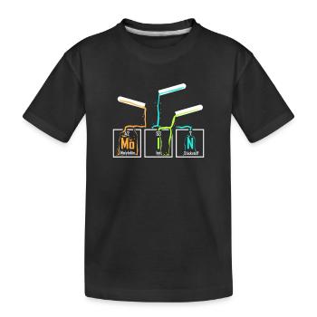 Chemistry Moin Chemist Chemical Laboratory Assistant Student - Kids' Premium Organic T-Shirt - black - Front
