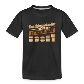 Kamera Objektiv Lustig für Fotograf Fotografin - Kinder Premium Bio T-Shirt - Schwarz - Vorne