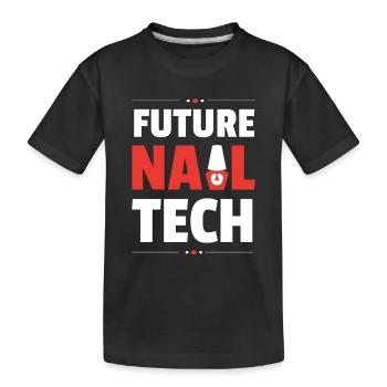 Nail Tech Maniküre Nail Technikerin - Kinder Premium Bio T-Shirt - Schwarz - Vorne