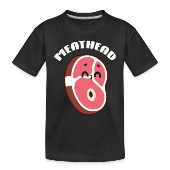 Steak - Kinder Premium Bio T-Shirt - Schwarz - Vorne