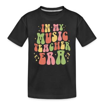 À l’époque de mon professeur de musique, musicien d’école - T-shirt bio Premium Enfant - noir - Devant