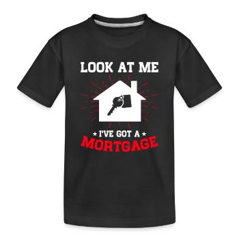 Nouveau propriétaire Propriétaire d’une maison Propriétaire d’une maison - T-shirt bio Premium Enfant - noir - Devant