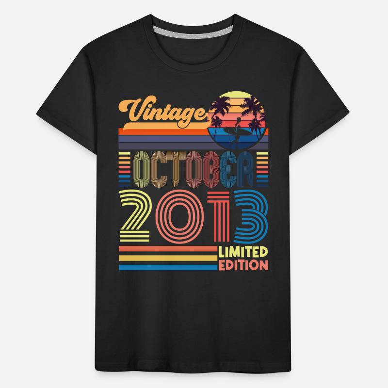 Anniversary October 2013. Gift October 2013. Kids' Premium Organic T-Shirt