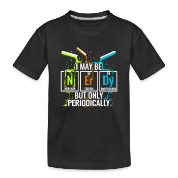 Chimie Nerd Chimiste Assistant de laboratoire chimique Étudiant - T-shirt bio Premium Enfant - noir - Devant