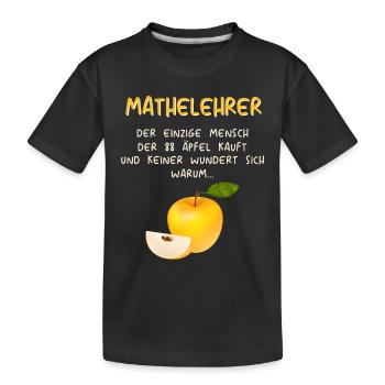 Mathematiker Mathematik Mathe Examen Lehramt - Kinder Premium Bio T-Shirt - Schwarz - Vorne