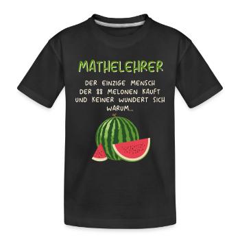 Mathematiker Mathematik Mathe Examen Lehramt - Kinder Premium Bio T-Shirt - Schwarz - Vorne