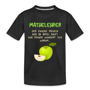 Mathematiker Mathematik Mathe Examen Lehramt - Kinder Premium Bio T-Shirt - Schwarz - Vorne