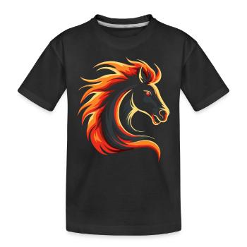 The Coolest Horse - Kids' Premium Organic T-Shirt - black - Front