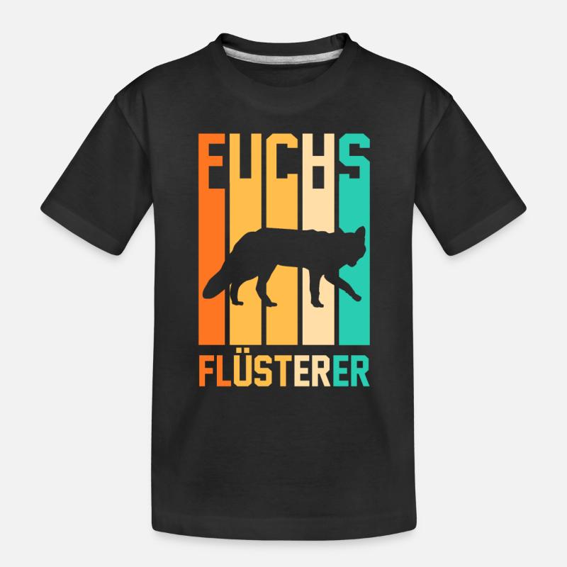 Fuchs - Kinder Premium Bio T-Shirt - Schwarz