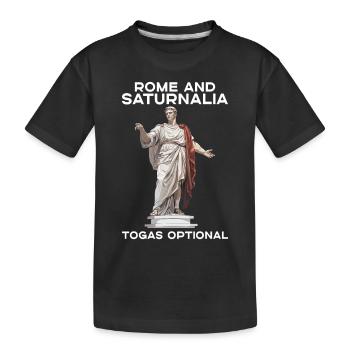 Miracle des Saturnales Rome antique et Jules César - T-shirt bio Premium Enfant - noir - Devant