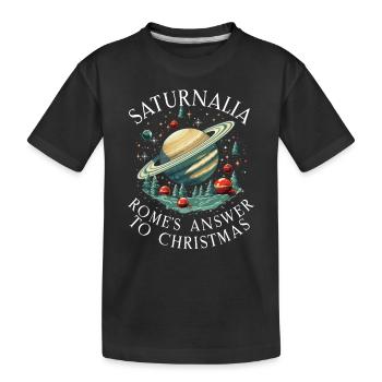 Miracle des Saturnales Rome antique et Jules César - T-shirt bio Premium Enfant - noir - Devant
