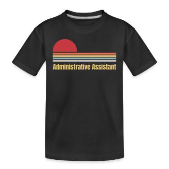 Assistante administrative - T-shirt bio Premium Enfant - noir - Devant