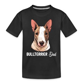 Dog Bull Terrier - Kids' Premium Organic T-Shirt - black - Front