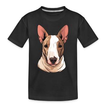Chien Bull Terrier - T-shirt bio Premium Enfant - noir - Devant