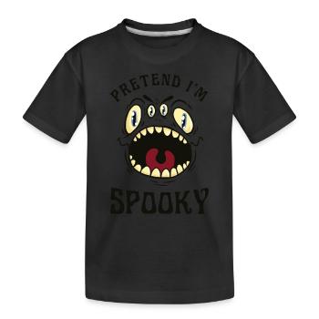 Costume d’Halloween fantôme groovy mignon, faire semblant que je suis - T-shirt bio Premium Enfant - noir - Devant