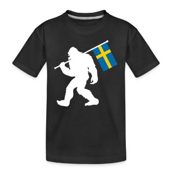 Suède - T-shirt bio Premium Enfant - noir - Devant