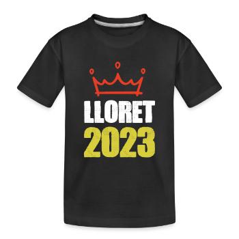 Lloret De Mar 2023 - Kinder Premium Bio T-Shirt - Schwarz - Vorne