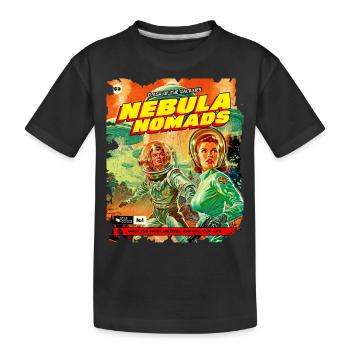 Comic Strip, 50s Comic, Nebula Nomads - Kids' Premium Organic T-Shirt - black - Front