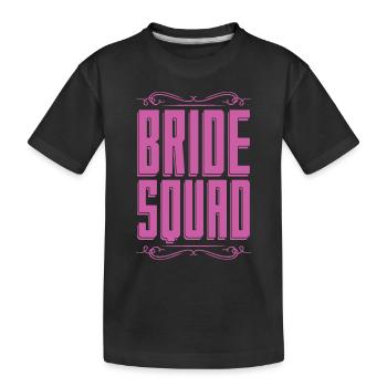 Fête de mariage mariée Squad mariage cadeau mariée - T-shirt bio Premium Enfant - noir - Devant