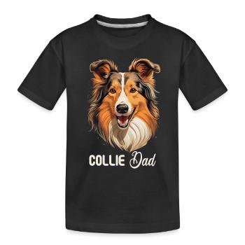 Chien Collie - T-shirt bio Premium Enfant - noir - Devant