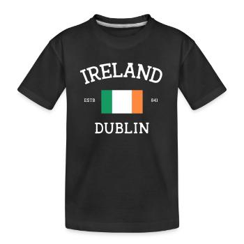 Irlande - T-shirt bio Premium Enfant - noir - Devant