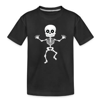 A Funny Skeleton Halloween Costume Skeletons - Kids' Premium Organic T-Shirt - black - Front