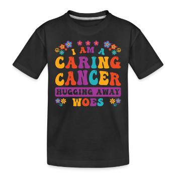 Cancer Zodiaque Personnalité Groovy Cool Cancer Idée - T-shirt bio Premium Enfant - noir - Devant