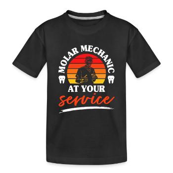 Dental technician Dental technician - Kids' Premium Organic T-Shirt - black - Front