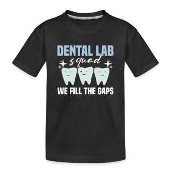 Dental technician Dental technician - Kids' Premium Organic T-Shirt - black - Front