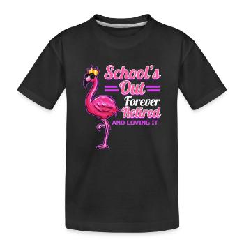 Ruhestand Lehrerin Pension Geschenk für - Kinder Premium Bio T-Shirt - Schwarz - Vorne