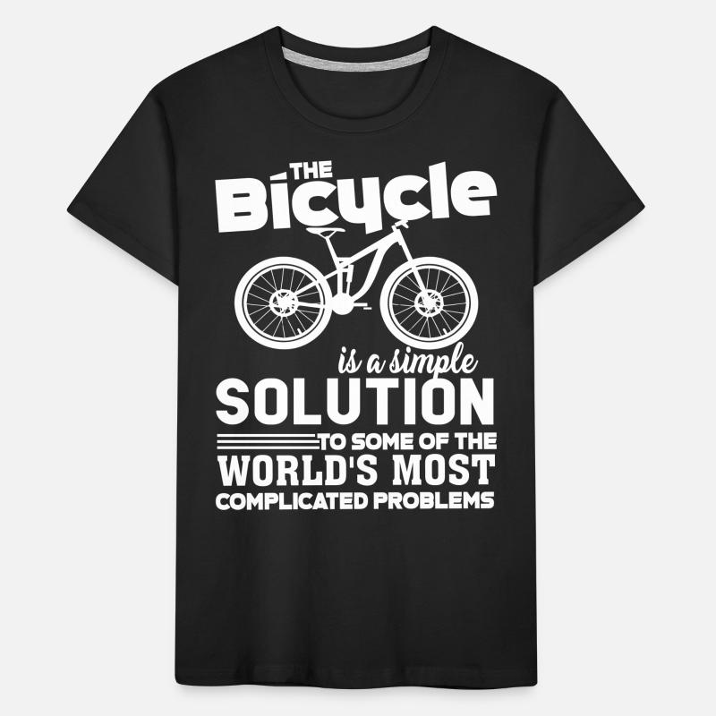 Bicycle Bicycle Is A Simple Solution Kids' Premium Organic T-Shirt