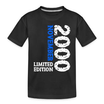 2000 novembre édition limitée 23e anniversaire décoration - T-shirt bio Premium Enfant - noir - Devant