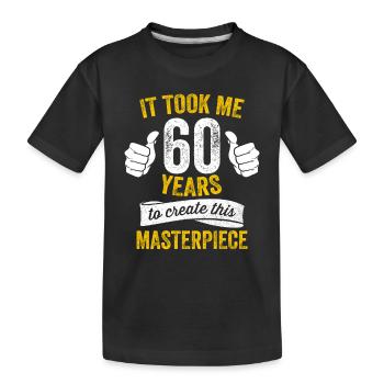 Drôle 60 ans blague 60e anniversaire gag fier - T-shirt bio Premium Enfant - noir - Devant