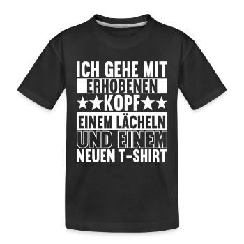 Abschiedsgeschenk Kollege Jobwechsel - Kinder Premium Bio T-Shirt - Schwarz - Vorne