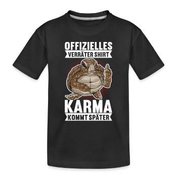 Abschiedsgeschenk Kollege Jobwechsel - Kinder Premium Bio T-Shirt - Schwarz - Vorne