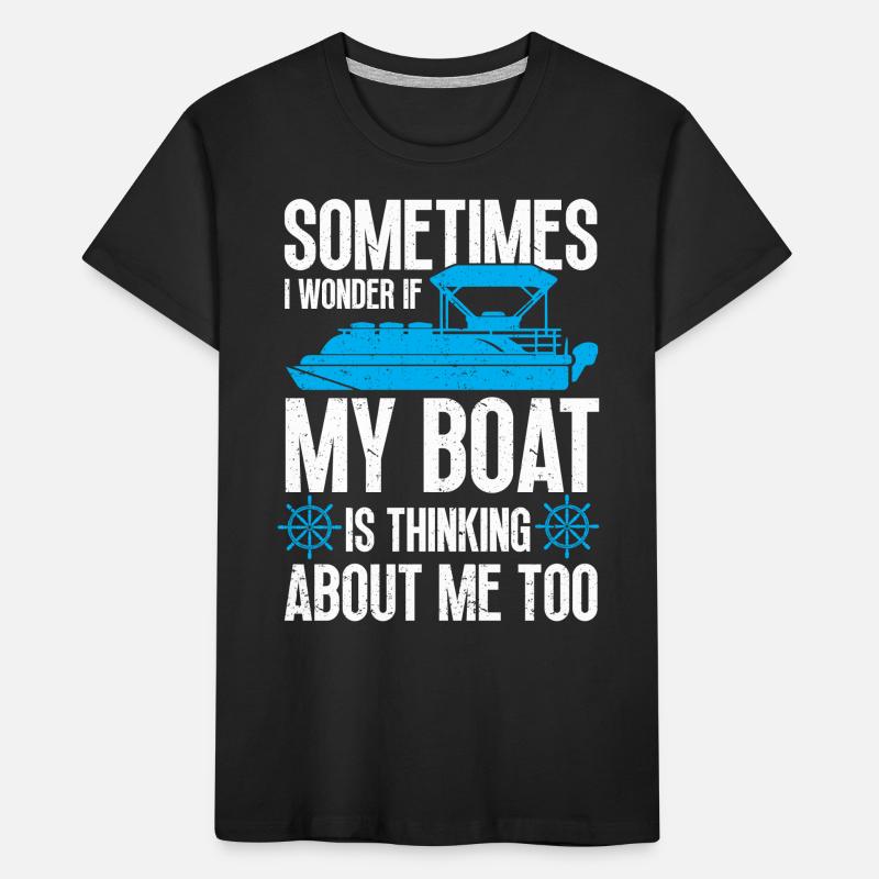 Boot Pontoon Boot Kapitän Kinder Premium Bio T-Shirt