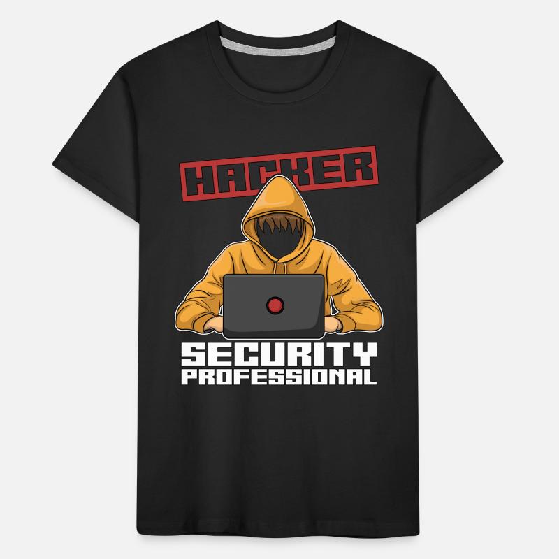 Cybersécurité Hacker Analyste professionnel de la sécurité T-shirt bio Premium Enfant