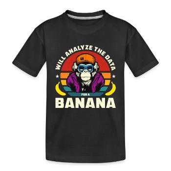 L’analyste de données analysera le codeur de l’analyste de données - T-shirt bio Premium Enfant - noir - Devant