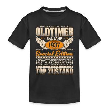 Klassiker von 1937 – Zeitlos und Einzigartig - Kinder Premium Bio T-Shirt - Schwarz - Vorne