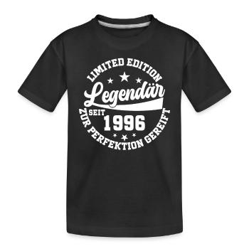 Legendär seit 1996 - Kinder Premium Bio T-Shirt - Schwarz - Vorne