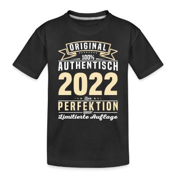 Geschenkideen: Authentisch und Zeitlos 2022 - Kinder Premium Bio T-Shirt - Schwarz - Vorne