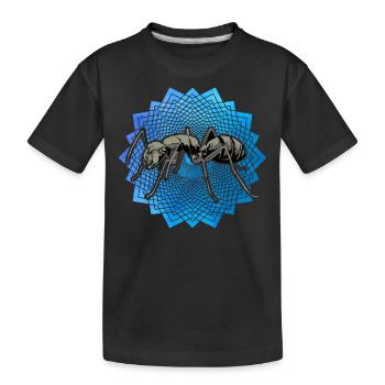 Ameise - Kinder Premium Bio T-Shirt - Schwarz - Vorne