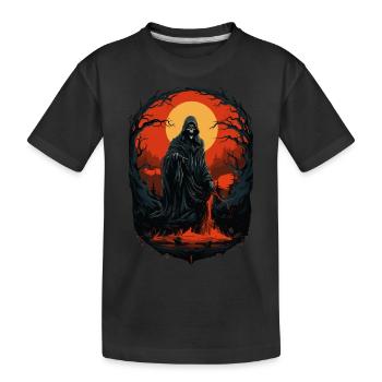 Spooky Halloween Grim Reaper Grim Reaper - Kids' Premium Organic T-Shirt - black - Front
