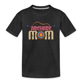 Archery - Kids' Premium Organic T-Shirt - black - Front