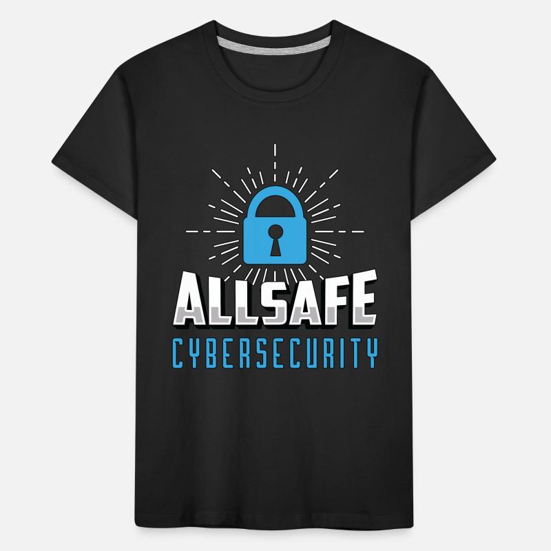 Cybersecurity Allsafe Cybersecurity Programmer Kinder Premium Bio T-Shirt