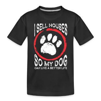 Real Estate Agents Real Estate Agents - Kids' Premium Organic T-Shirt - black - Front