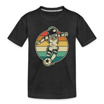 Soccer Player, Professional Soccer Player, Soccer God, Goal Scorer - Kids' Premium Organic T-Shirt - black - Front