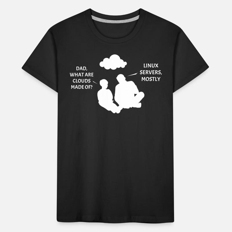 Linux Server Cloudscape Kids' Premium Organic T-Shirt