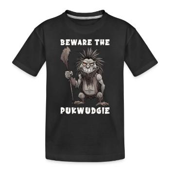 Pukwudgie, Cryptide, Folklore, Mythes, Cryptozoologue - T-shirt bio Premium Enfant - noir - Devant