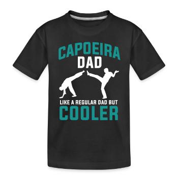 Capoeira Dad Like A Regular Dad But Cooler - Kinder Premium Bio T-Shirt - Schwarz - Vorne